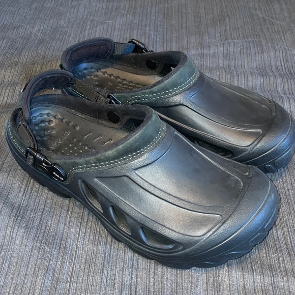 CROCS Other - CROCS Adjustable Backstrap Work CLOGS MEN SIZE 11 Black